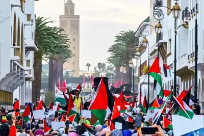 Marche de solidarité à Rabat avec le peuple palestinien