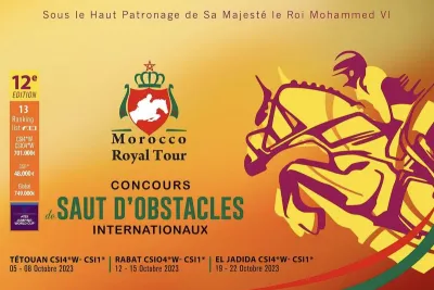 Coup d'envoi à Rabat de la 2e étape du 12e Concours international de saut d'obstacles Morocco Royal Tour
