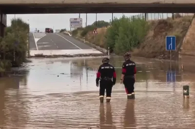 Pluies torrentielles en Catalogne: 18 blessés, dont un grièvement