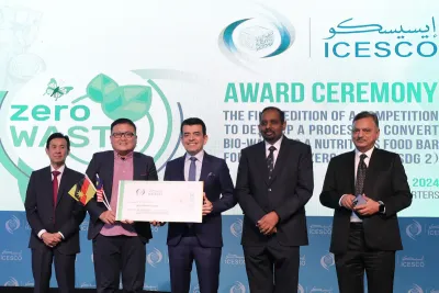 Remise des prix de l’ICESCO à Rabat pour la transformation des déchets biologiques en barres alimentaires