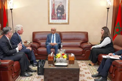 Rachid Talbi El Alam s'entretient avec une délégation de l'Institut des accords d'Abraham pour la paix