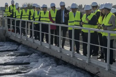 Une délégation de l'UE visite le projet d’assainissement liquide de Sidi Allal Tazi