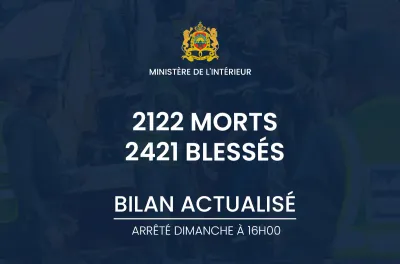 Séisme d'Al Haouz : 2122 morts selon le bilan actualisé