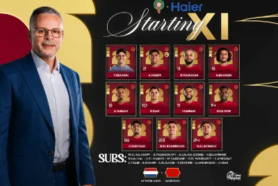 Mondial-2026 (16ès finale): Compostion du Maroc face aux Pays-Bas