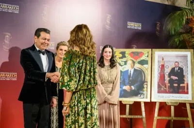 SAR le Prince Moulay Rachid préside un dîner offert par SM le Roi à l'occasion de l'ouverture officielle de la 21e édition du Festival International du Film de Marrakech