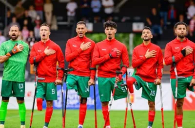 Marrakech : L'équipe nationale de football pour amputés dispute un match amical face à son homologue polonaise