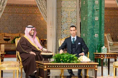 SAR le Prince Héritier Moulay El Hassan reçoit SAR le Prince Turki Ben Mohammed Ben Fahd Ben Abdulaziz, porteur d'un message verbal à SM le Roi du Serviteur des Lieux Saints de l’Islam