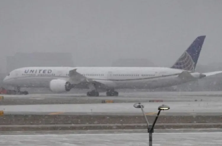 tempête de neige dans le Midwest américain