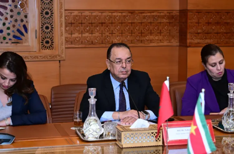 M. Haddad s'entretient à Rabat avec le ministre des Affaires étrangères du Suriname