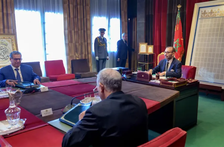 SM le roi Mohammed VI  préside une séance de travail consacrée au suivi du Programme national pour l’approvisionnement en eau potable et l’irrigation