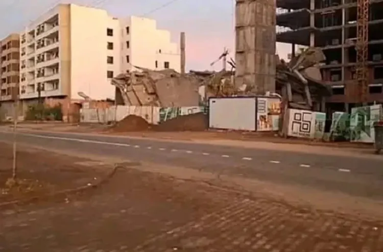 Effondrement d'un immeuble en construction