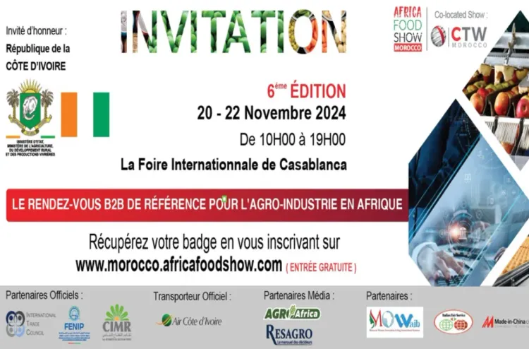 Africa Food Show: Une vitrine pour plus de 80 exposants de 20 pays