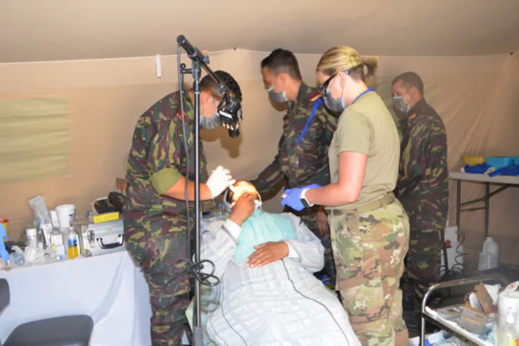 African Lion 2023: déploiement d'un hôpital médicochirurgical de campagne à Rasmouka, commune relevant de la province de Tiznit