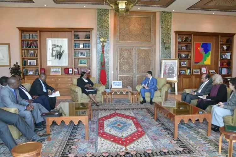 M.Bourita s'entretient avec la 1ère vice-présidente de l’Assemblée nationale de la République de Zambie