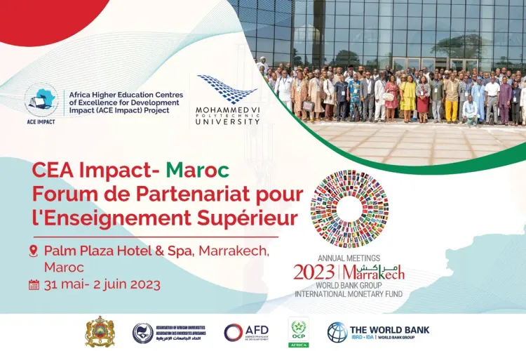 Marrakech: Le Forum de Partenariat pour l'Enseignement Supérieur du projet CEA Impact-Maroc, du 31 mai au 2 juin