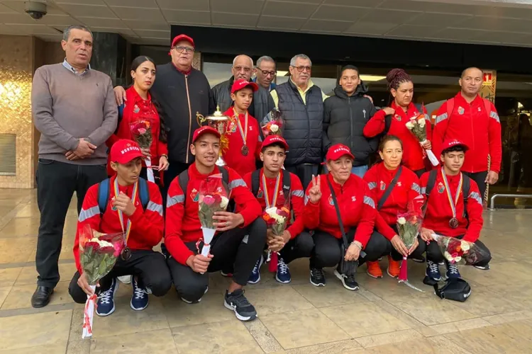 La sélection marocaine juniors de pétanque