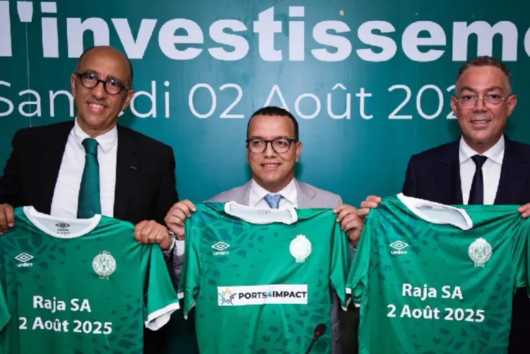 Le Raja Club Athletic et Ports4Impact Association scellent un partenariat pour l’activation de la société sportive Raja S.A.