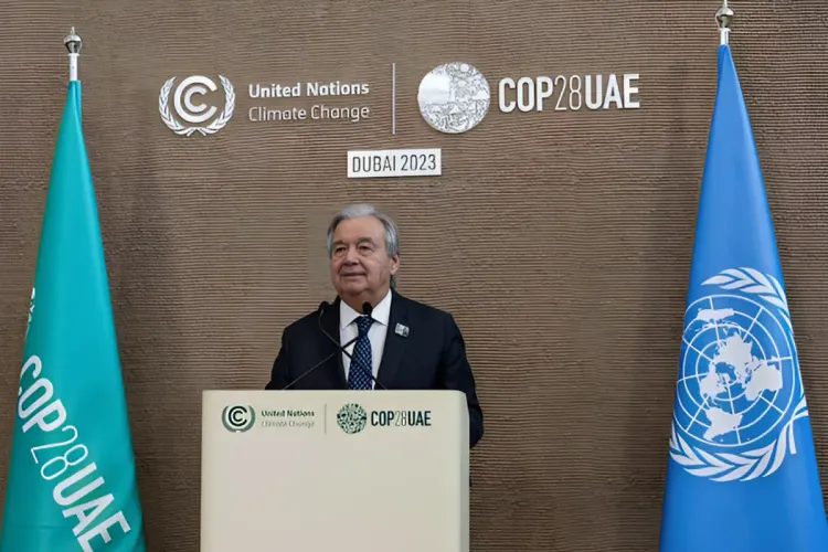 Le SG de l'ONU au COP 28 appelle à mettre fin à l'ère des énergies fossiles