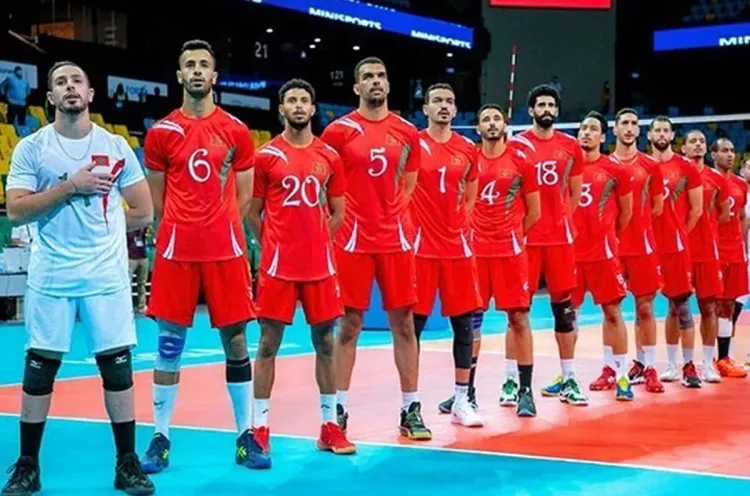 L'équipe marocaine Volleyball