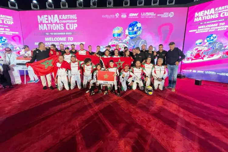 L'équipe nationale du Maroc Karting