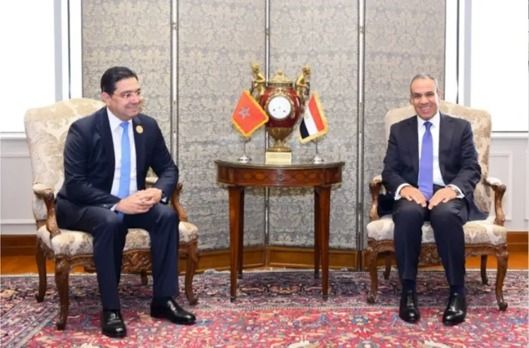 M. Bourita s'entretient au Caire avec son homologue égyptien