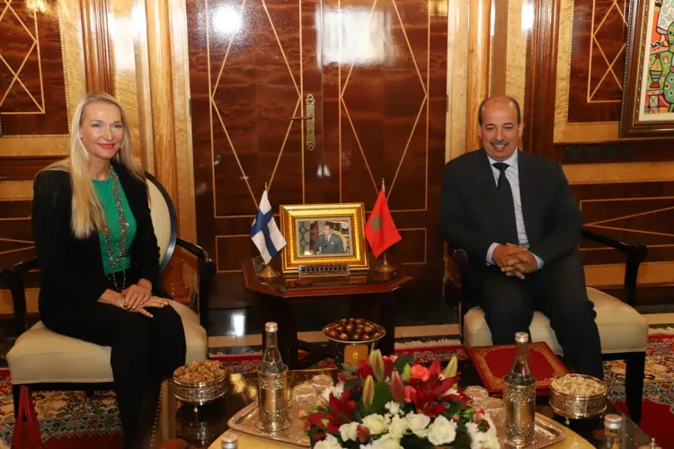 M. Mayara s'entretient avec l'ambassadeur de la Finlande au Maroc