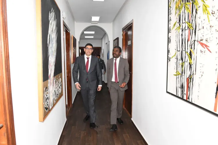 Mehdi Bensaid ET le directeur du patrimoine mondial de l'UNESCO