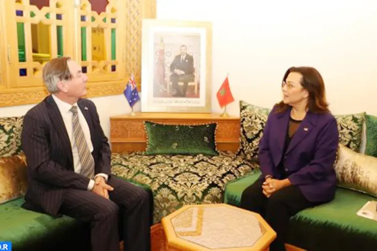 La présidente de la Commission des affaires étrangères à la Chambre des conseillers s'entretient avec l’ambassadeur d’Australie au Maroc