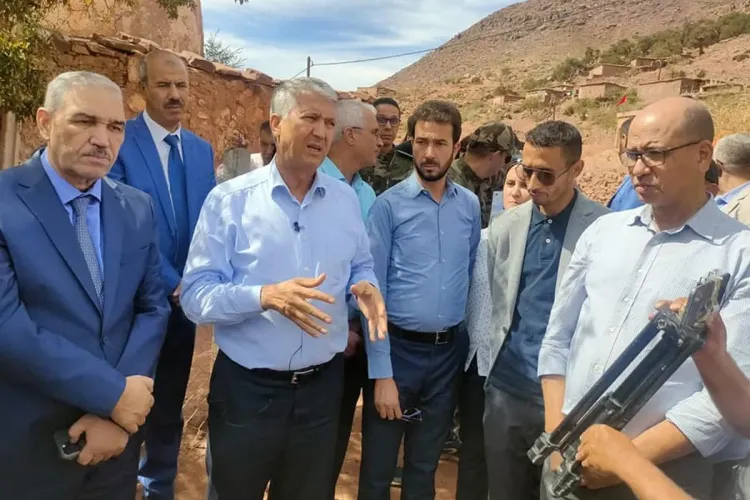Province d'Azilal : M. Sadiki visite les zones agricoles touchées par le séisme d’Al Haouz