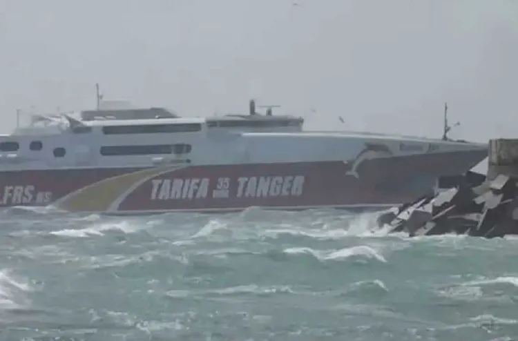 Perturbations du trafic maritime entre Algésiras, Tarifa et Tanger en raison du mauvais temps