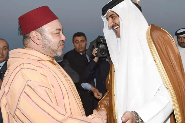 ROI MOUHAMED VI ET CHAIKH TAMIM