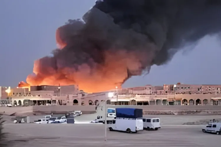 Rissani _ Incendie dans un souk hebdomadaire