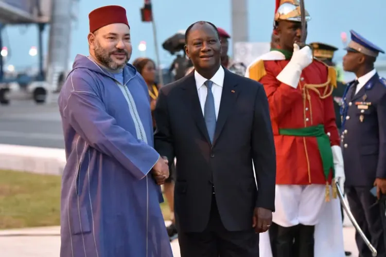 SM le Roi félicite le Président Alassane Ouattara et la Première Dame de Côte d'Ivoire à l'occasion du sacre de leur pays à la CAN