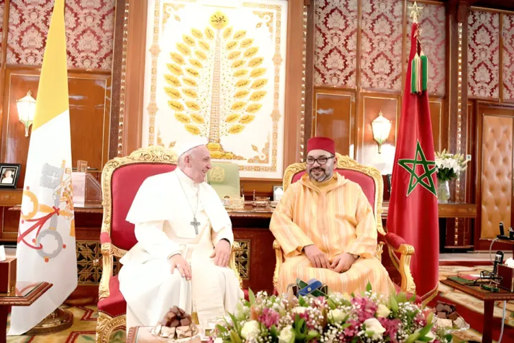 SM le Roi mohamed VI ET le Pape François