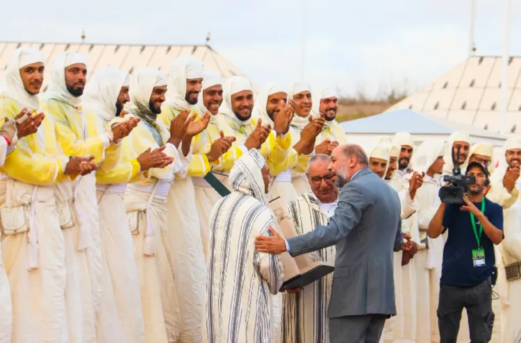 Salon du Cheval d'El Jadida_ La Sorba du Moqaddem Abdelghani Benkheda remporte le Grand Prix SM le Roi Mohammed VI de Tbourida