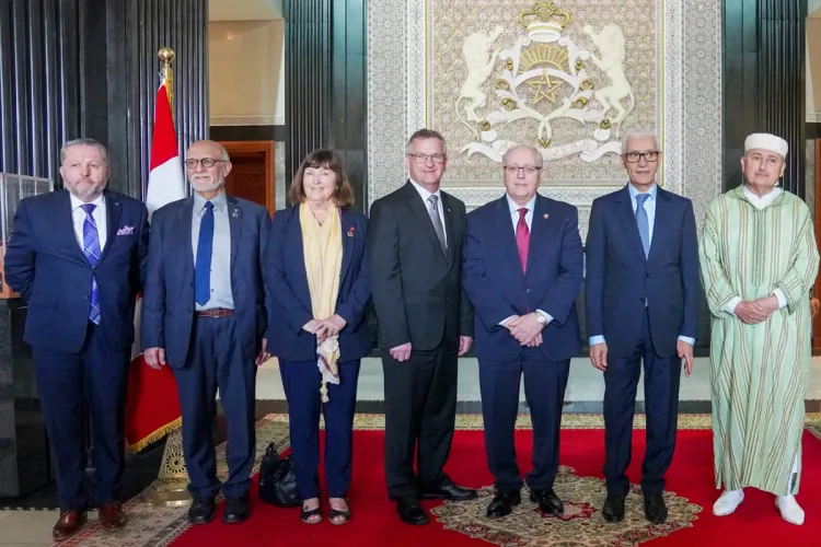 M.Talbi Alami rencontre le président du Sénat canadien pour discuter des relations bilatérales