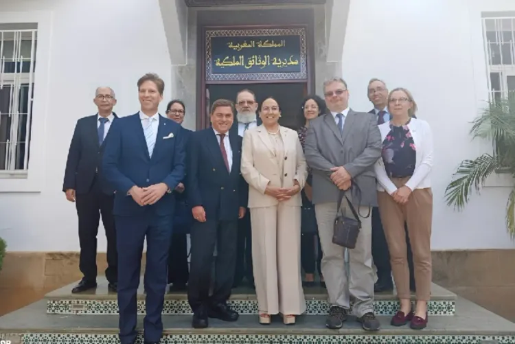 Une délégation de la Hongrie et de l'Autriche en visite à la Direction des Archives Royales