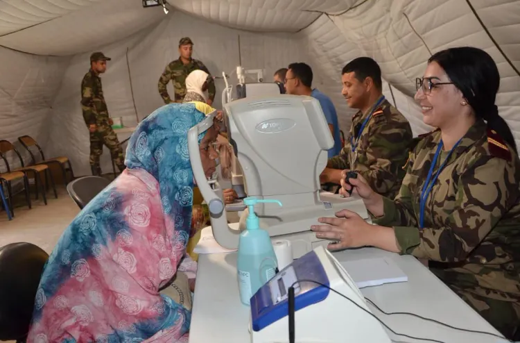 African Lion 2024: déploiement d'un hôpital médicochirurgical de campagne dans la province de Tata