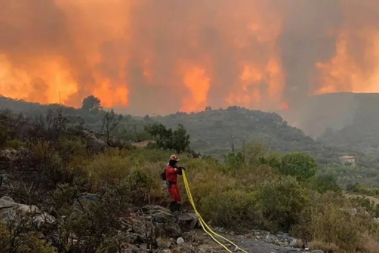 Espagne: près de 2.200 hectares ravagés par un incendie près de la Costa Brava