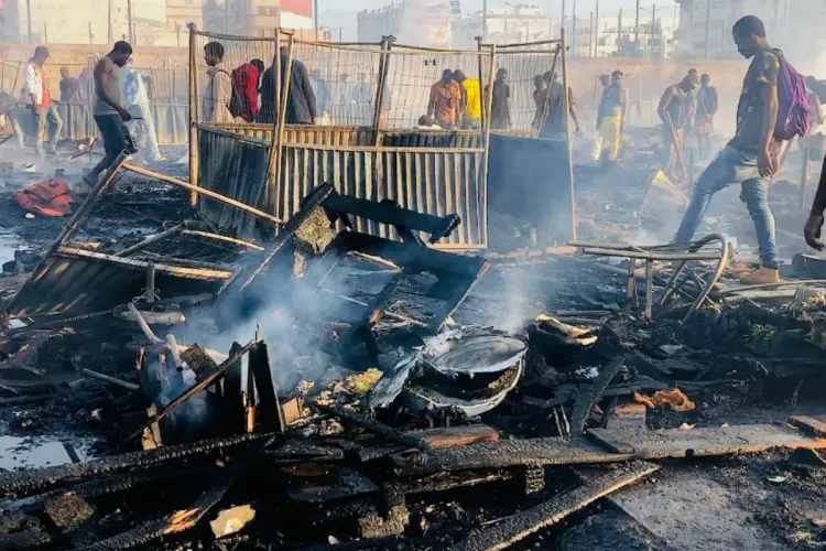 Casablanca: l'incendie survenu devant la gare Ouled Ziane circonscrit