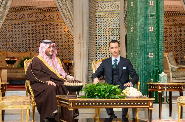SAR le Prince Héritier Moulay El Hassan reçoit SAR le Prince Turki Ben Mohammed Ben Fahd Ben Abdulaziz, porteur d'un message verbal à SM le Roi du Serviteur des Lieux Saints de l’Islam