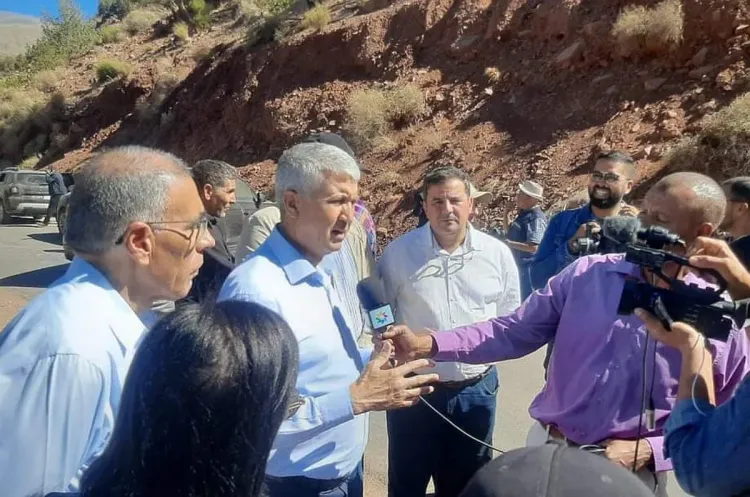 Province de Taroudant: M.Sadiki visite des zones agricoles impactées par le séisme