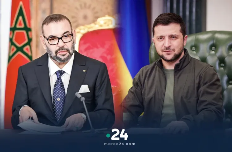 SM le Roi félicite le président ukrainien à l'occasion de la fête nationale de son pays